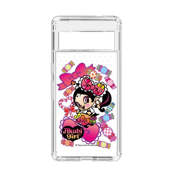 スリムプロテクションケース［ アクビガール - キャンディーリボン ］