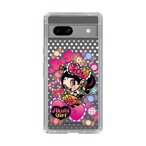 スリムプロテクションケース［ アクビガール - キャンディーリボン ］
