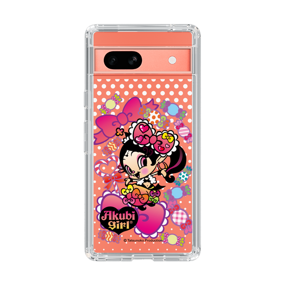 スリムプロテクションケース［ アクビガール - キャンディーリボン ］
