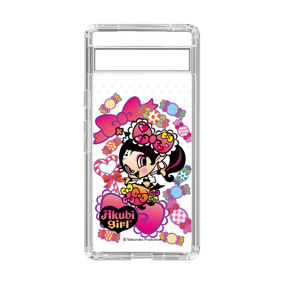 スリムプロテクションケース［ アクビガール - キャンディーリボン ］