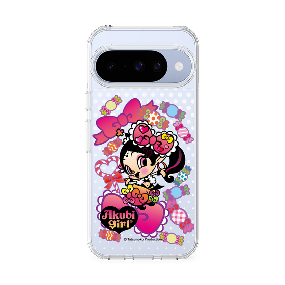 スリムプロテクションケース［ アクビガール - キャンディーリボン ］