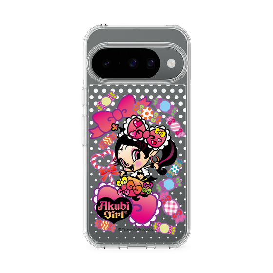 スリムプロテクションケース［ アクビガール - キャンディーリボン ］