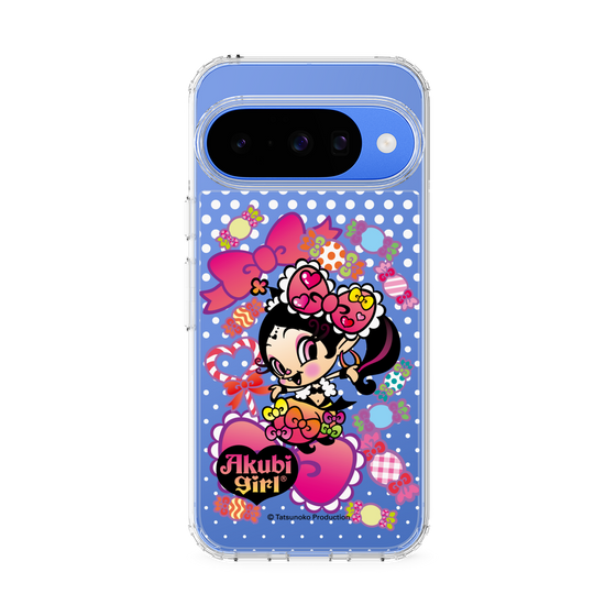 スリムプロテクションケース［ アクビガール - キャンディーリボン ］