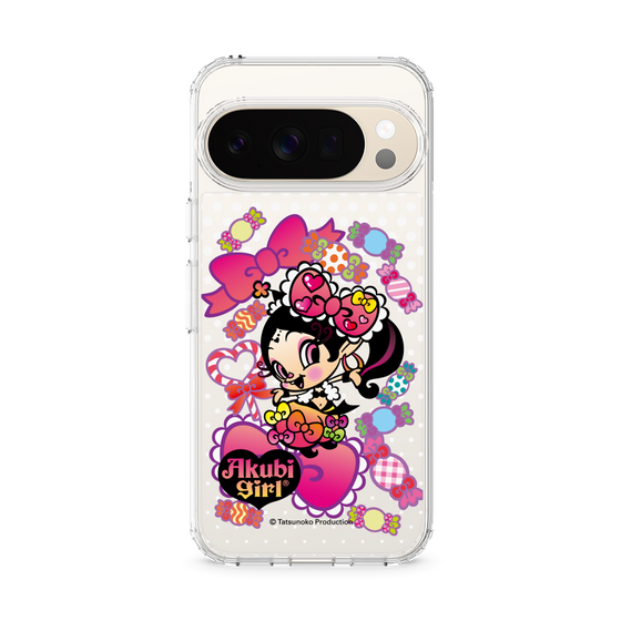 スリムプロテクションケース［ アクビガール - キャンディーリボン ］