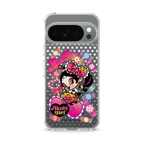 スリムプロテクションケース［ アクビガール - キャンディーリボン ］