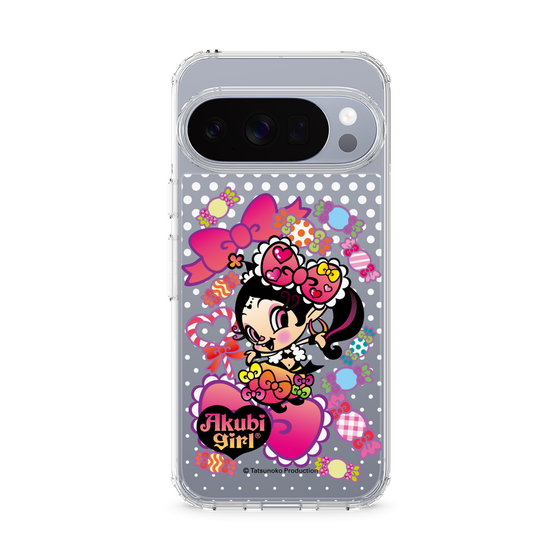 スリムプロテクションケース［ アクビガール - キャンディーリボン ］