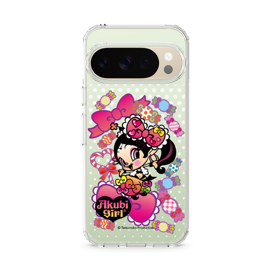 スリムプロテクションケース［ アクビガール - キャンディーリボン ］