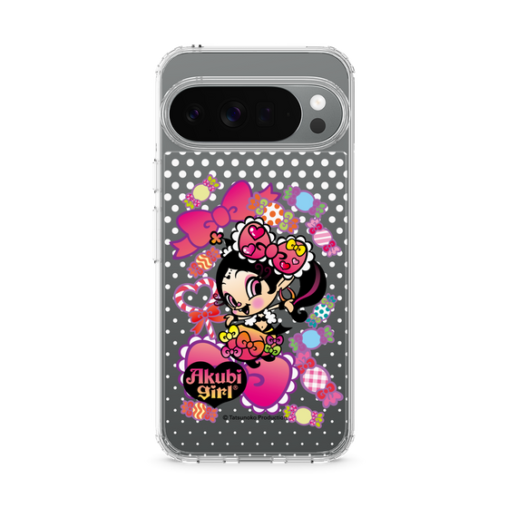 スリムプロテクションケース［ アクビガール - キャンディーリボン ］