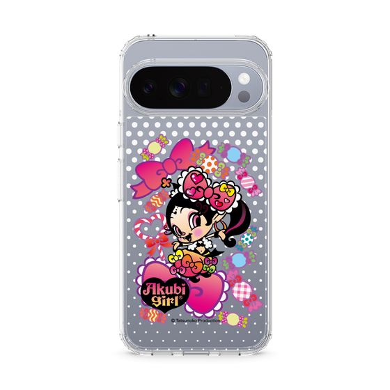 スリムプロテクションケース［ アクビガール - キャンディーリボン ］