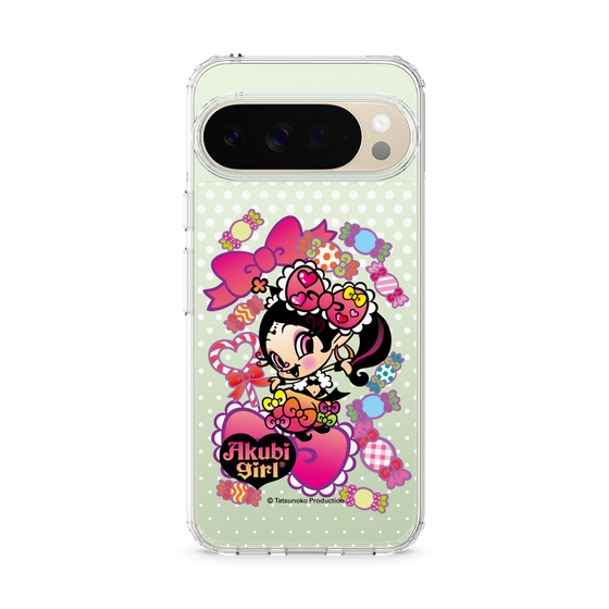スリムプロテクションケース［ アクビガール - キャンディーリボン ］