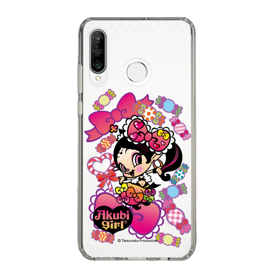 スリムプロテクションケース［ アクビガール - キャンディーリボン ］