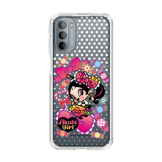 スリムプロテクションケース［ アクビガール - キャンディーリボン ］