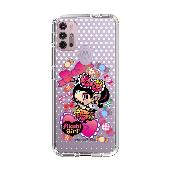 スリムプロテクションケース［ アクビガール - キャンディーリボン ］