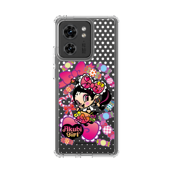 スリムプロテクションケース［ アクビガール - キャンディーリボン ］