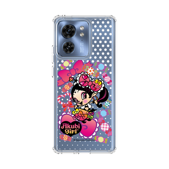 スリムプロテクションケース［ アクビガール - キャンディーリボン ］