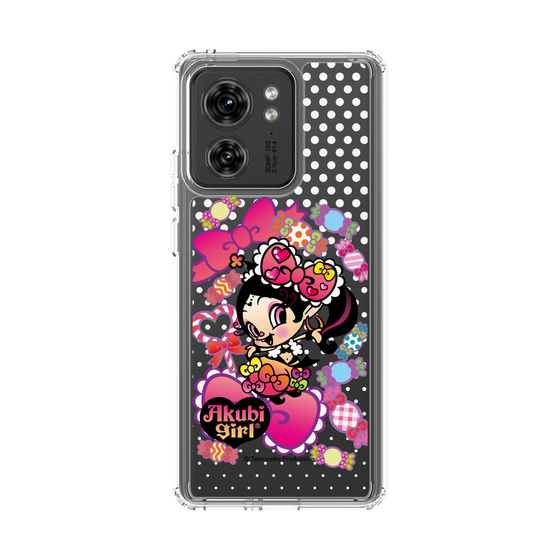 スリムプロテクションケース［ アクビガール - キャンディーリボン ］
