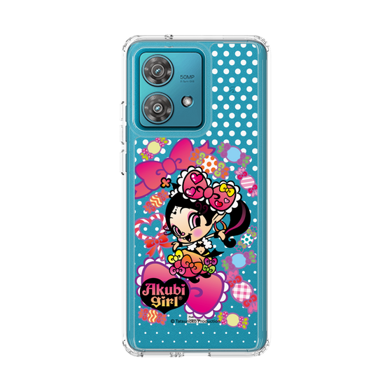 スリムプロテクションケース［ アクビガール - キャンディーリボン ］