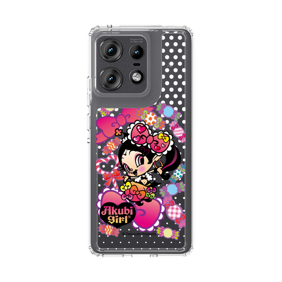 スリムプロテクションケース［ アクビガール - キャンディーリボン ］