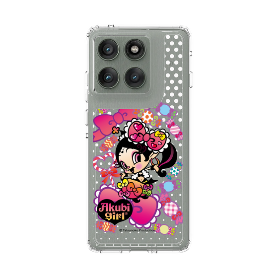 スリムプロテクションケース［ アクビガール - キャンディーリボン ］