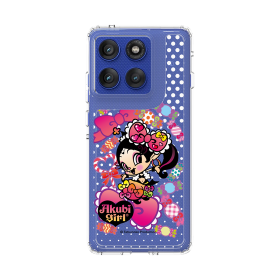 スリムプロテクションケース［ アクビガール - キャンディーリボン ］