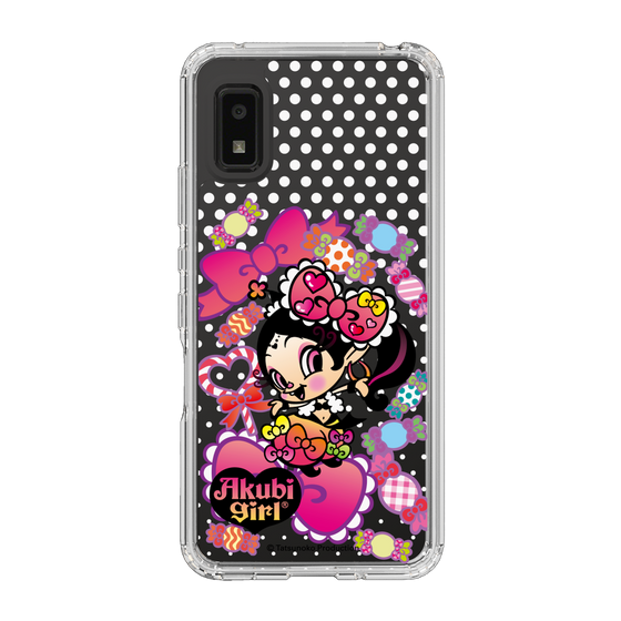 スリムプロテクションケース［ アクビガール - キャンディーリボン ］