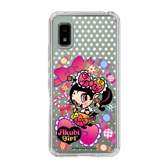スリムプロテクションケース［ アクビガール - キャンディーリボン ］