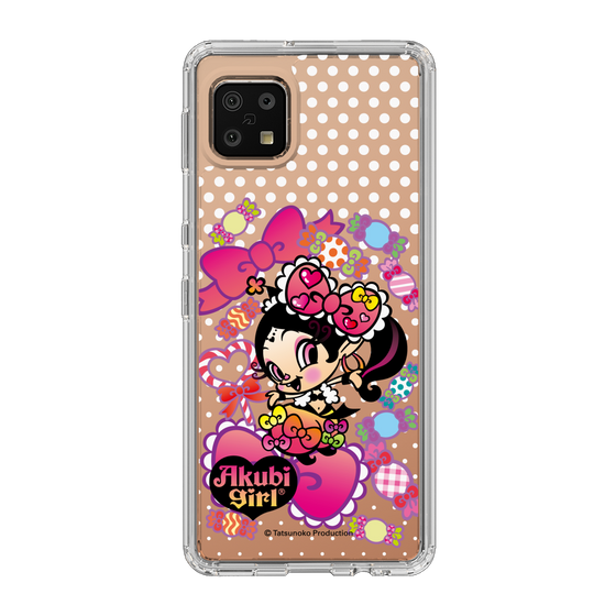 スリムプロテクションケース［ アクビガール - キャンディーリボン ］