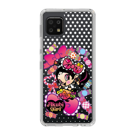 スリムプロテクションケース［ アクビガール - キャンディーリボン ］