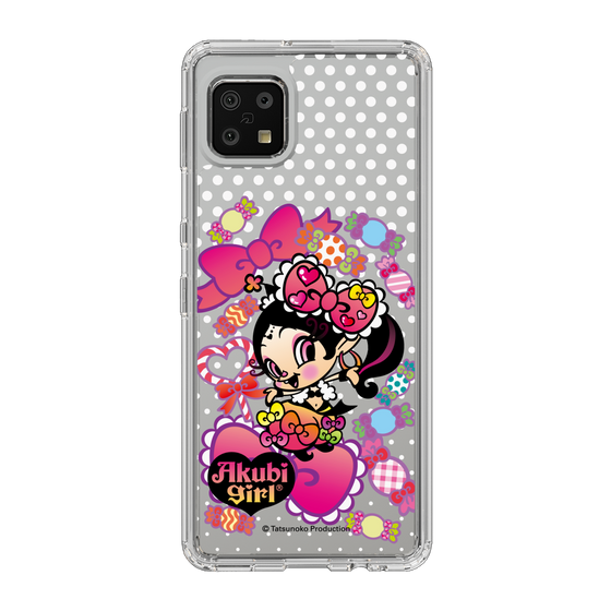 スリムプロテクションケース［ アクビガール - キャンディーリボン ］