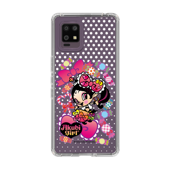 スリムプロテクションケース［ アクビガール - キャンディーリボン ］