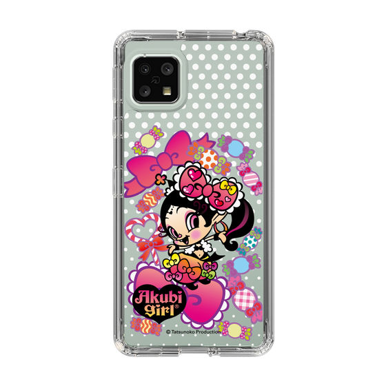 スリムプロテクションケース［ アクビガール - キャンディーリボン ］