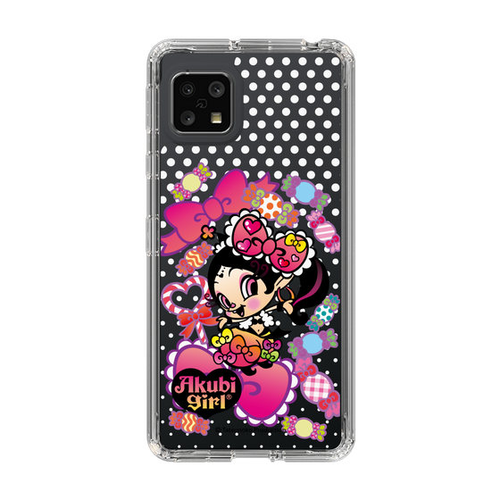 スリムプロテクションケース［ アクビガール - キャンディーリボン ］