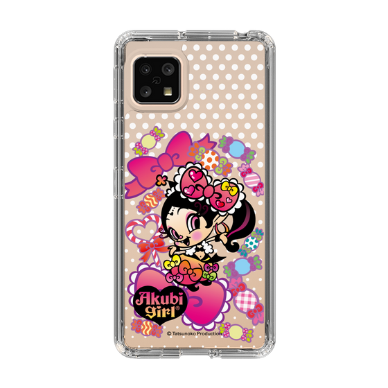 スリムプロテクションケース［ アクビガール - キャンディーリボン ］