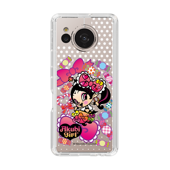スリムプロテクションケース［ アクビガール - キャンディーリボン ］