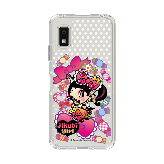 スリムプロテクションケース［ アクビガール - キャンディーリボン ］