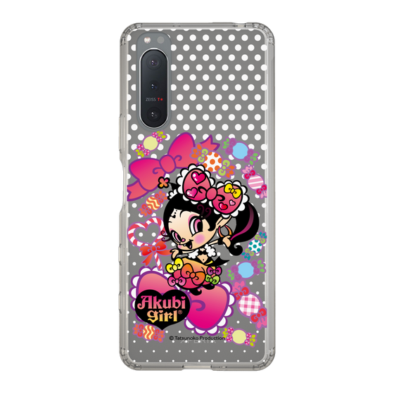スリムプロテクションケース［ アクビガール - キャンディーリボン ］