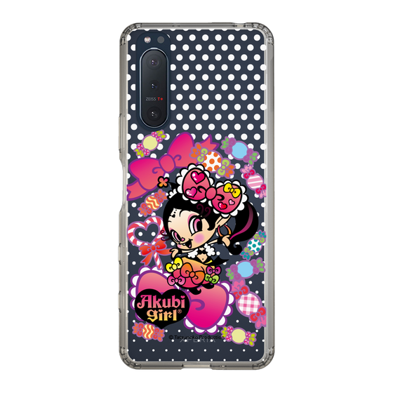 スリムプロテクションケース［ アクビガール - キャンディーリボン ］