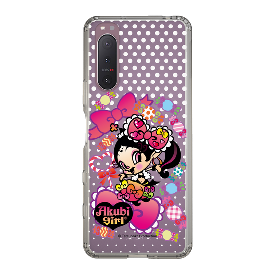 スリムプロテクションケース［ アクビガール - キャンディーリボン ］