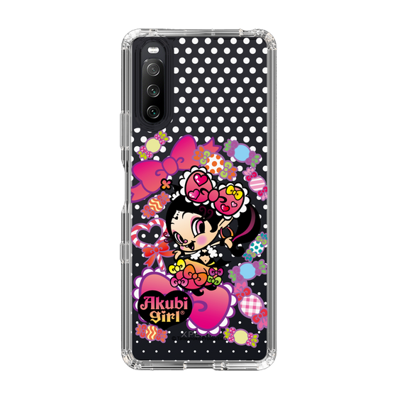 スリムプロテクションケース［ アクビガール - キャンディーリボン ］