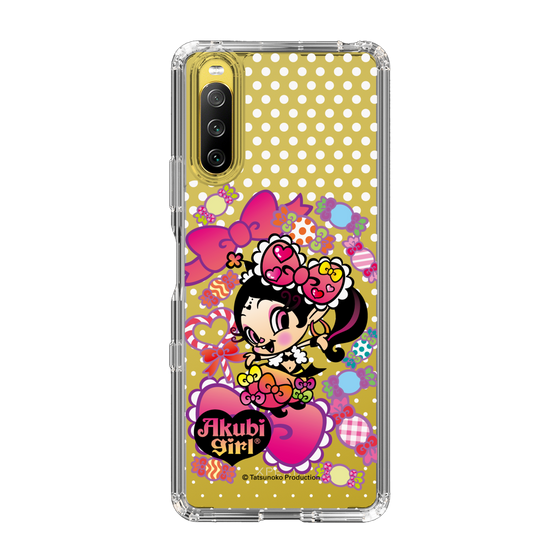 スリムプロテクションケース［ アクビガール - キャンディーリボン ］