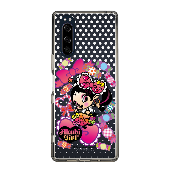 スリムプロテクションケース［ アクビガール - キャンディーリボン ］