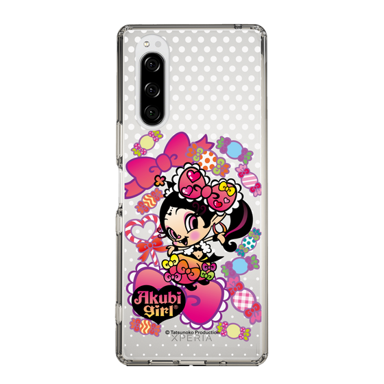 スリムプロテクションケース［ アクビガール - キャンディーリボン ］