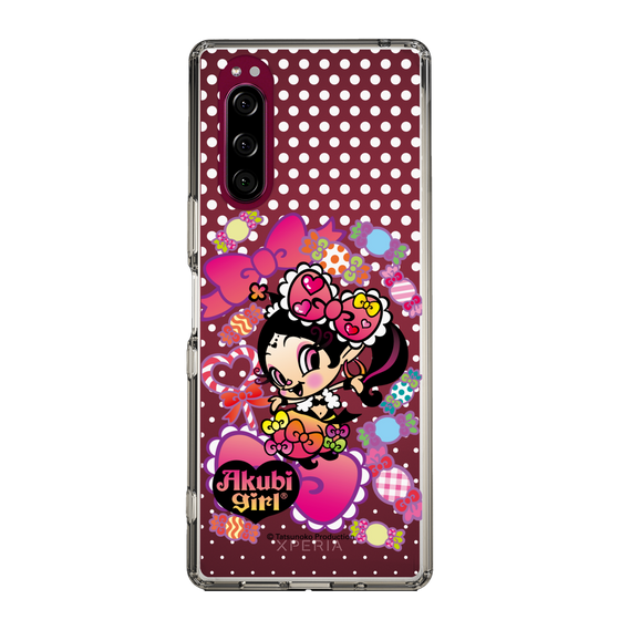 スリムプロテクションケース［ アクビガール - キャンディーリボン ］