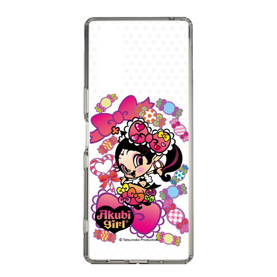 スリムプロテクションケース［ アクビガール - キャンディーリボン ］