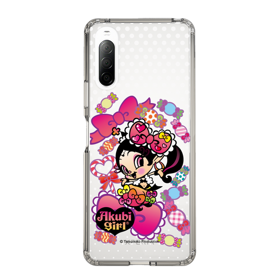 スリムプロテクションケース［ アクビガール - キャンディーリボン ］