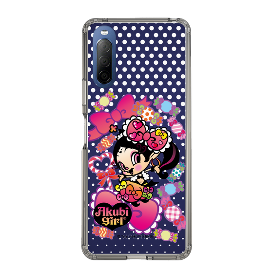 スリムプロテクションケース［ アクビガール - キャンディーリボン ］
