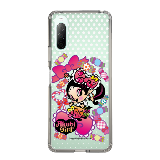 スリムプロテクションケース［ アクビガール - キャンディーリボン ］