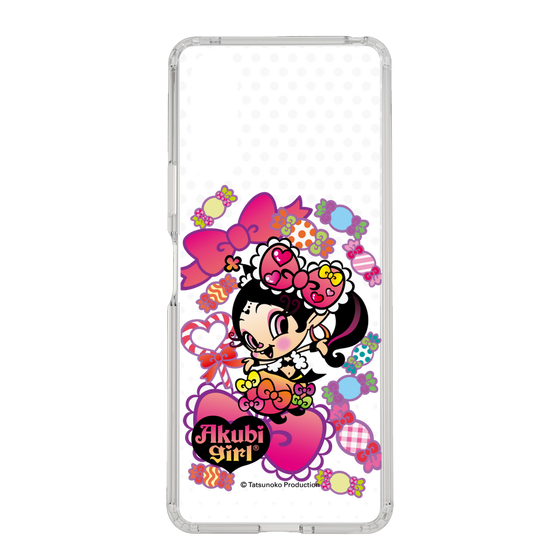 スリムプロテクションケース［ アクビガール - キャンディーリボン ］
