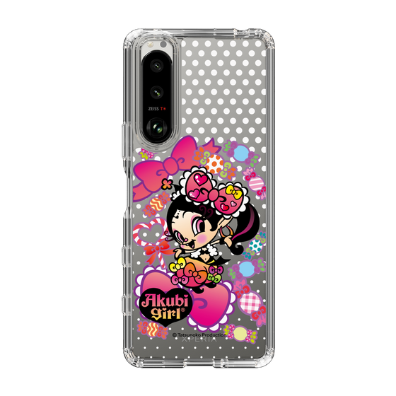 スリムプロテクションケース［ アクビガール - キャンディーリボン ］