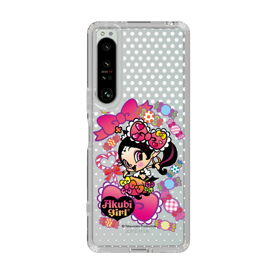 スリムプロテクションケース［ アクビガール - キャンディーリボン ］
